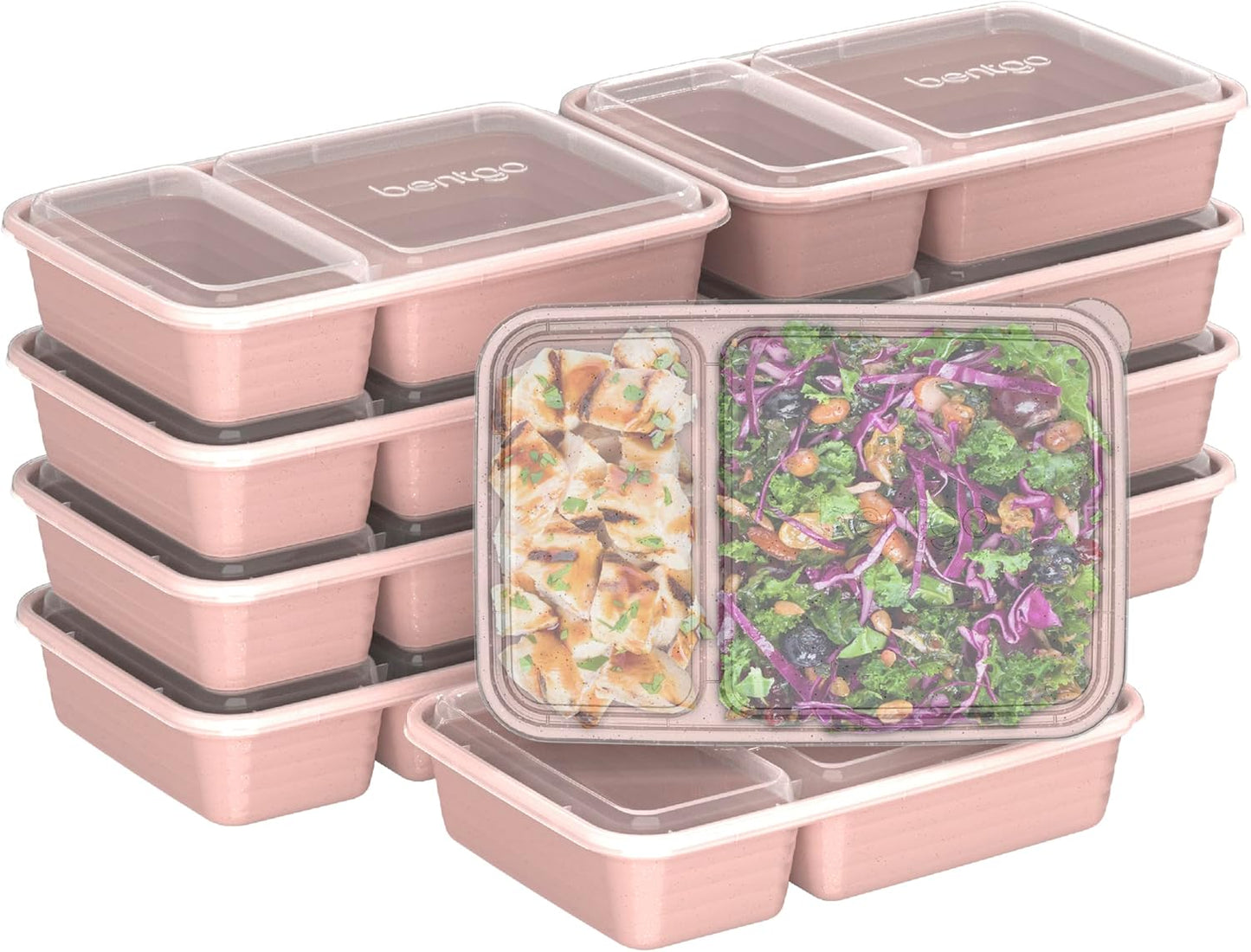 Bentgo Glitter 2-Compartment Containers - Lightweight & Durable