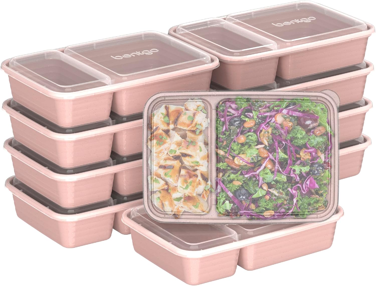 Bentgo Glitter 2-Compartment Containers - Lightweight & Durable
