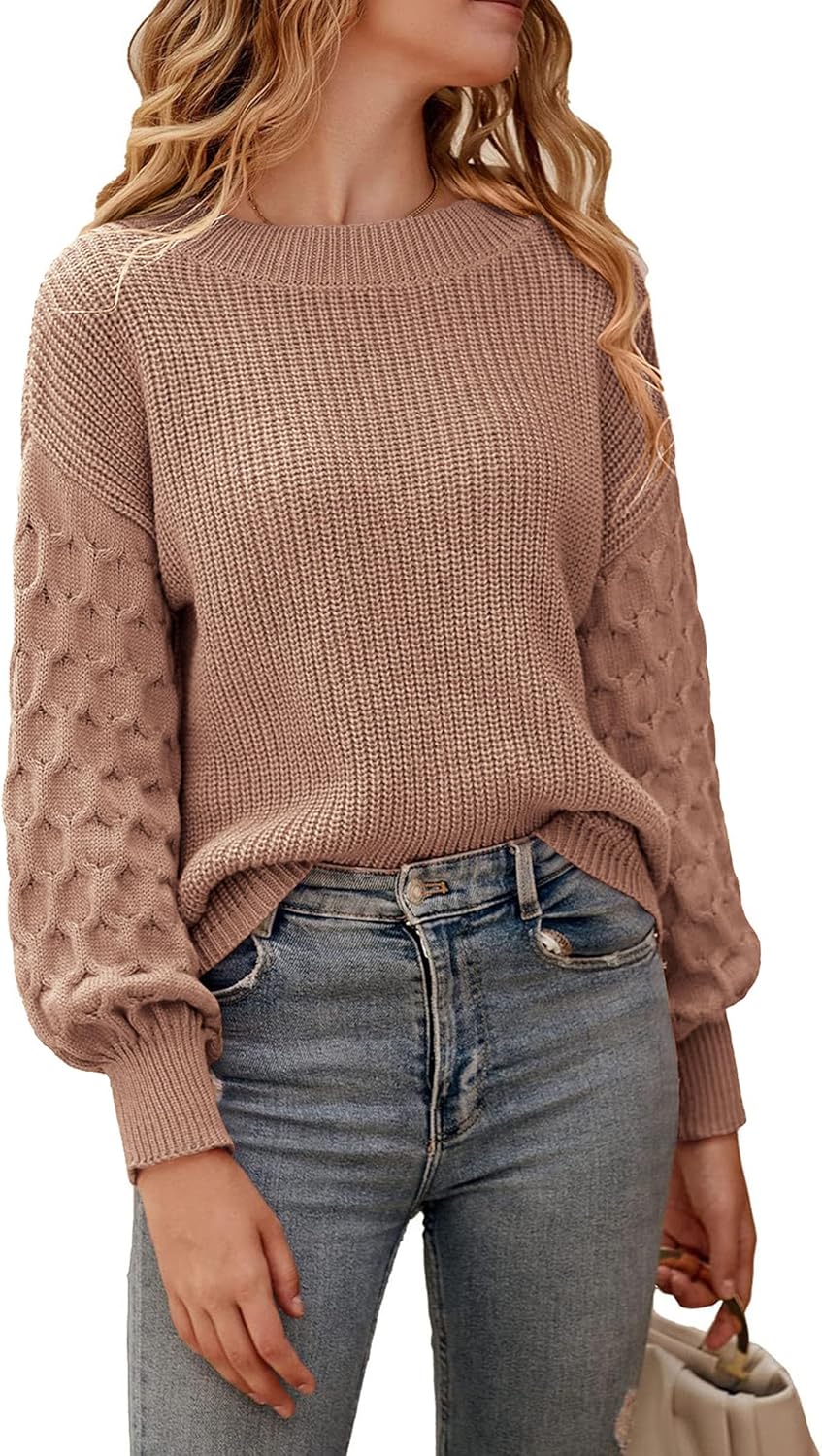 PRETTYGARDEN Women's Chunky Knit Pullover Sweater for Fall