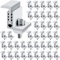 Solar Panel End Clamp Z Bracket Mid Clamps - 40 Pack for Rail Mounting