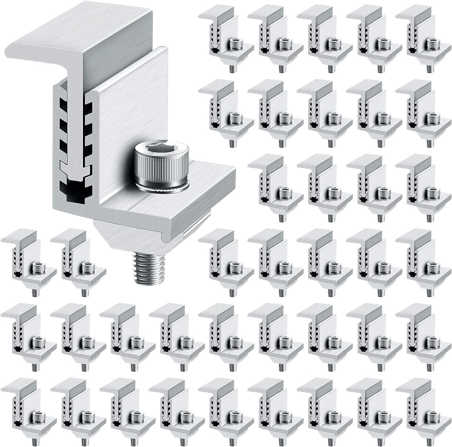 Zhengmy Solar Panel End Clamp Mounting Z Bracket for Easy Install