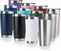20oz Stainless Steel Tumbler Bulk with Lid - Insulated Travel Mug Pack