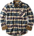 CQR Men's 100% Cotton Button Down Flannel Shirt - Warm Everyday Staple