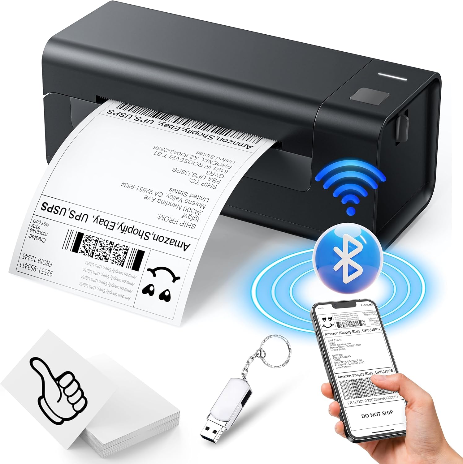 Fast Shipping Labels with ZRHI 4x6 Bluetooth Printer