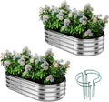 Galvanized Metal Planter Raised Garden Bed Kit 4x2x1ft - Durable