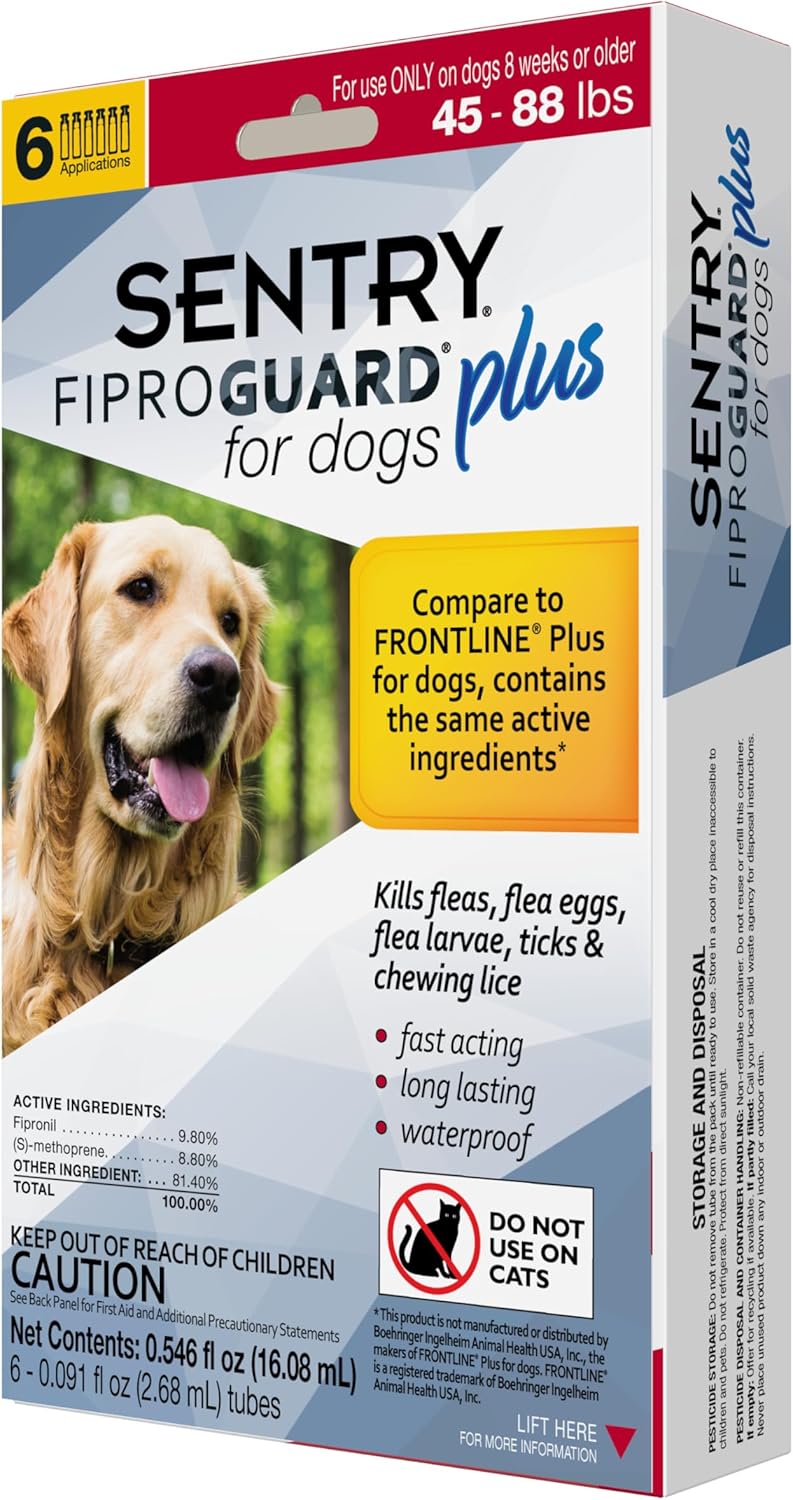 SENTRY Fiproguard Plus for Dogs: Effective Flea and Tick Control