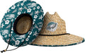 FOCO Men's NFL Team Floral Lifeguard Straw Hat for Sun Protection
