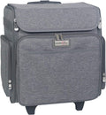 Everything Mary Rolling Craft Bag Heather - Mobile Scrapbook Tote