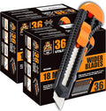 REXBETI Utility Knife Retractable Box Cutter - 72 Pack for Heavy