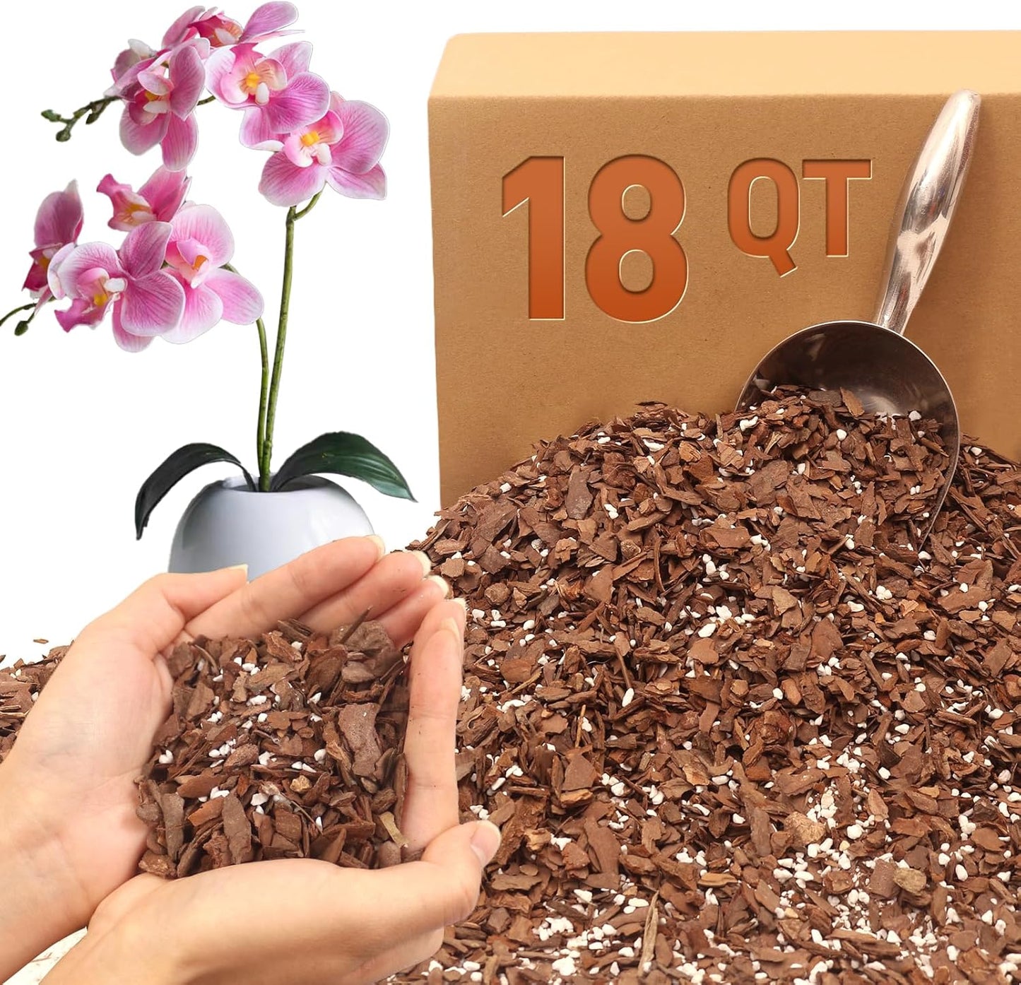 Orchid Bark Potting Mix - Ideal for Healthy Orchid Growth