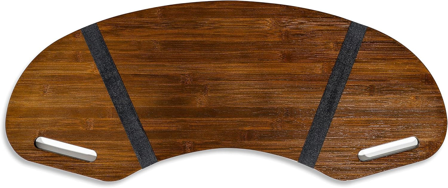 Portable Wood Lap Desk - Laptop Tray with Handles