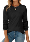 Zeagoo Fall Sweaters for Women Casual Crewneck Knit Loose Pullover