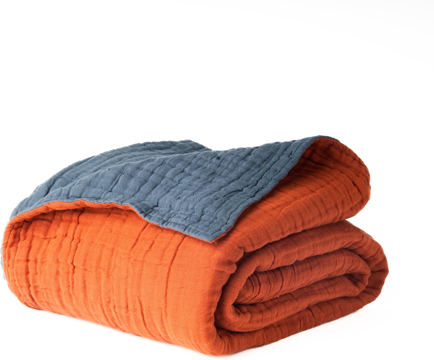 100% Cotton Muslin Blanket for Couch and Bed, 55in x 75in