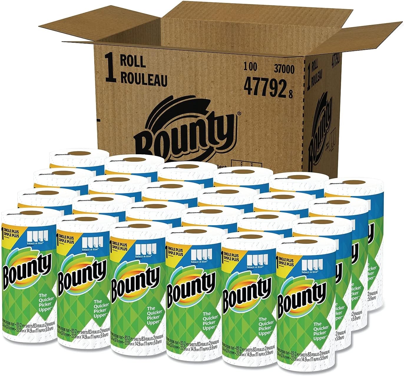 Bounty Select-A-Size Paper Towels - Versatile 2-Ply Sheets