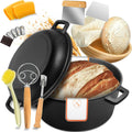 Cast Iron Dutch Oven for Bread Baking, 5 QT - Perfect Crust
