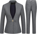 MODFUL Women's Business Pant Suit Set - Slim Fit Blazer and Pants