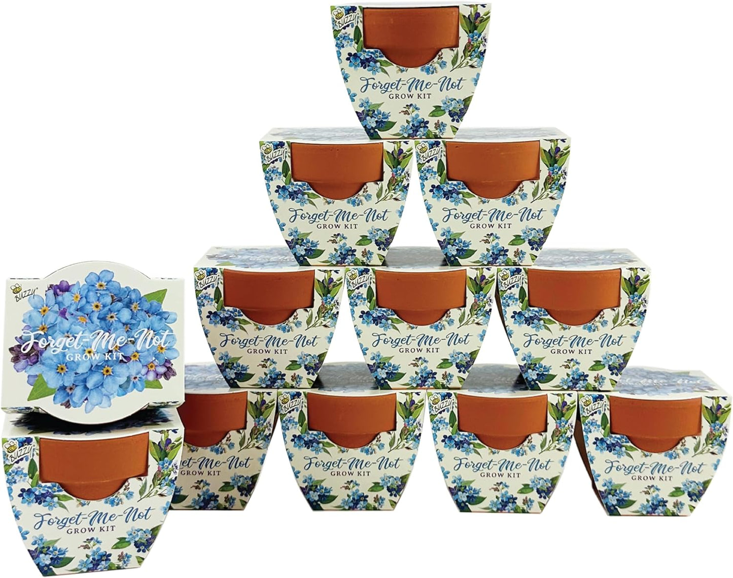 Buzzy Seeds Terracotta Mini Grow Pots for Indoor Gardening Fun