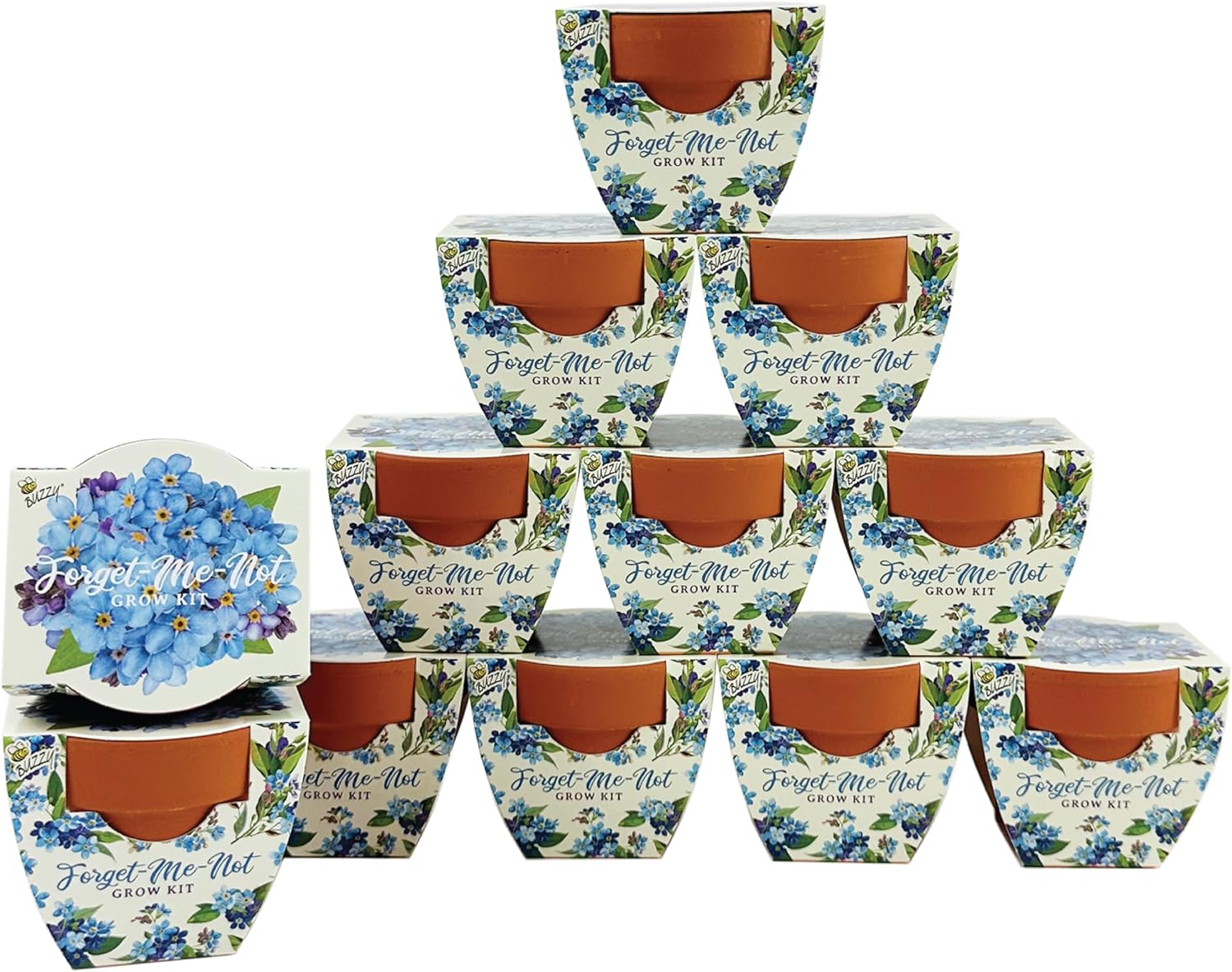 Buzzy Seeds Terracotta Mini Grow Pots for Indoor Gardening Fun