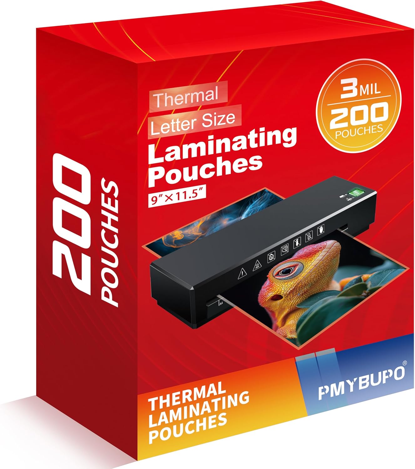 Crystal Clear 200 Pack 3 Mil Laminating Pouches