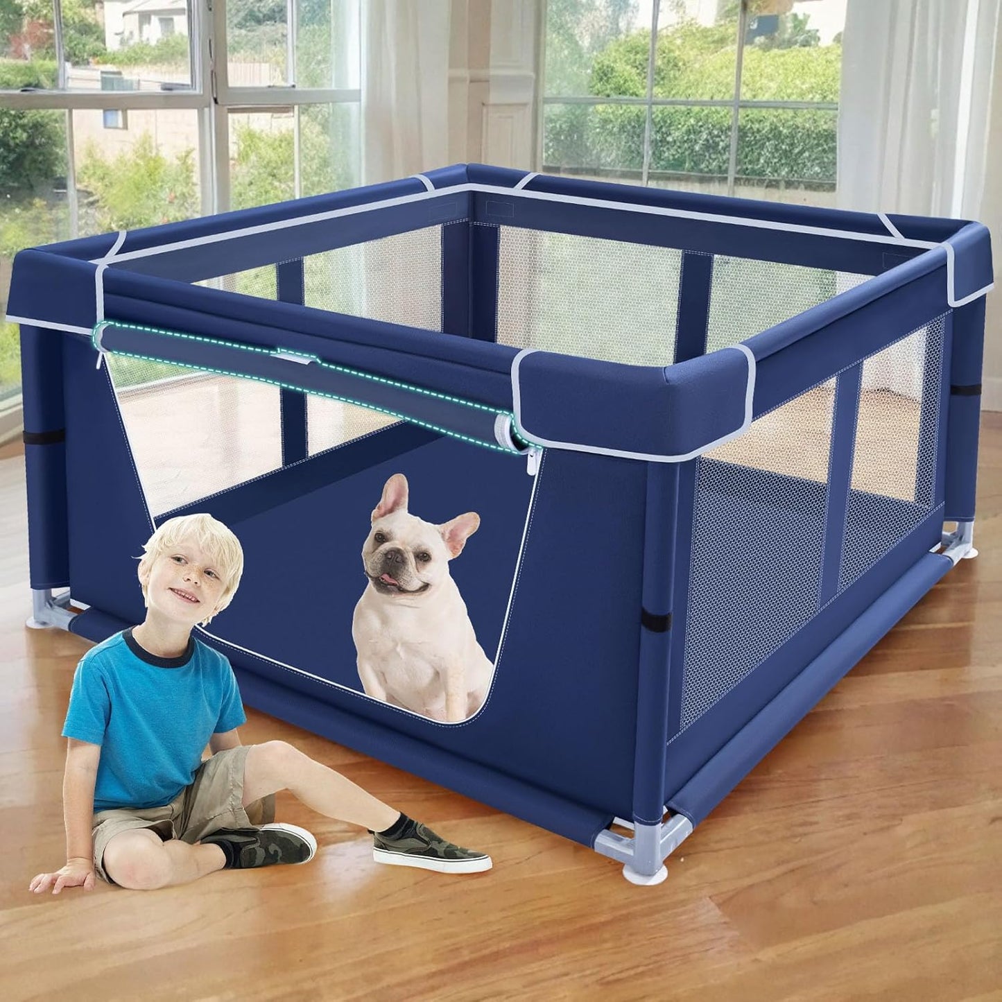 42x42x25.6 Inches Puppy Playpen for Safe Indoor & Outdoor Use