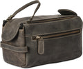 Buffalo Leather Toiletry Bag - Premium Travel Dopp Kit