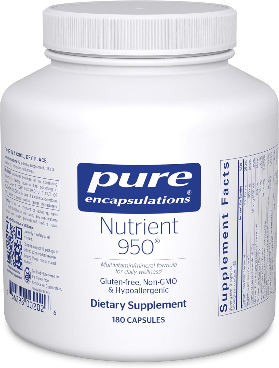 Nutrient 950 Multivitamin Mineral Supplement for Optimal Health