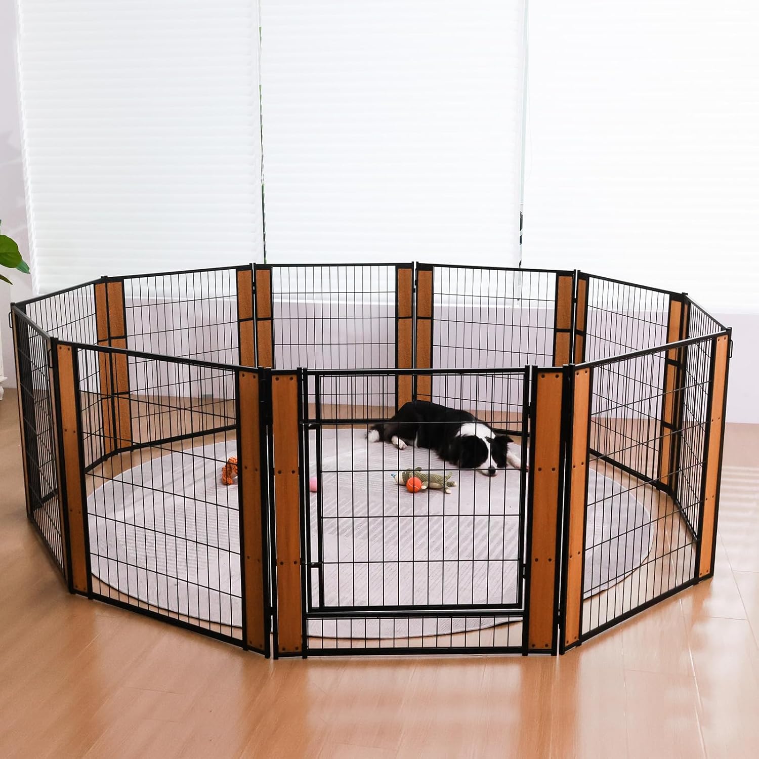 Heavy Duty Dog Playpen 32 Inch Height for Indoor Outdoor Use