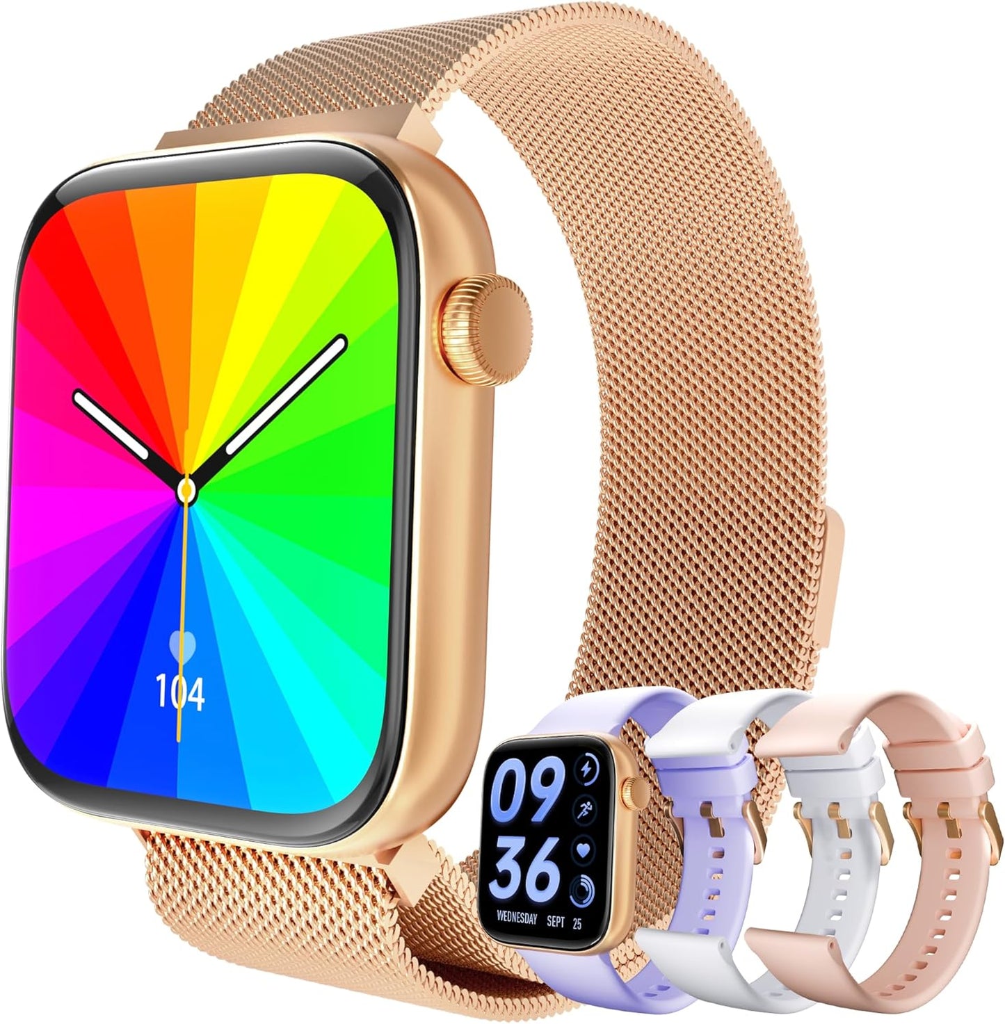 MIDDOW Smart Watches: Answer Calls, Track Health & Fitness - 100+ Sports Modes