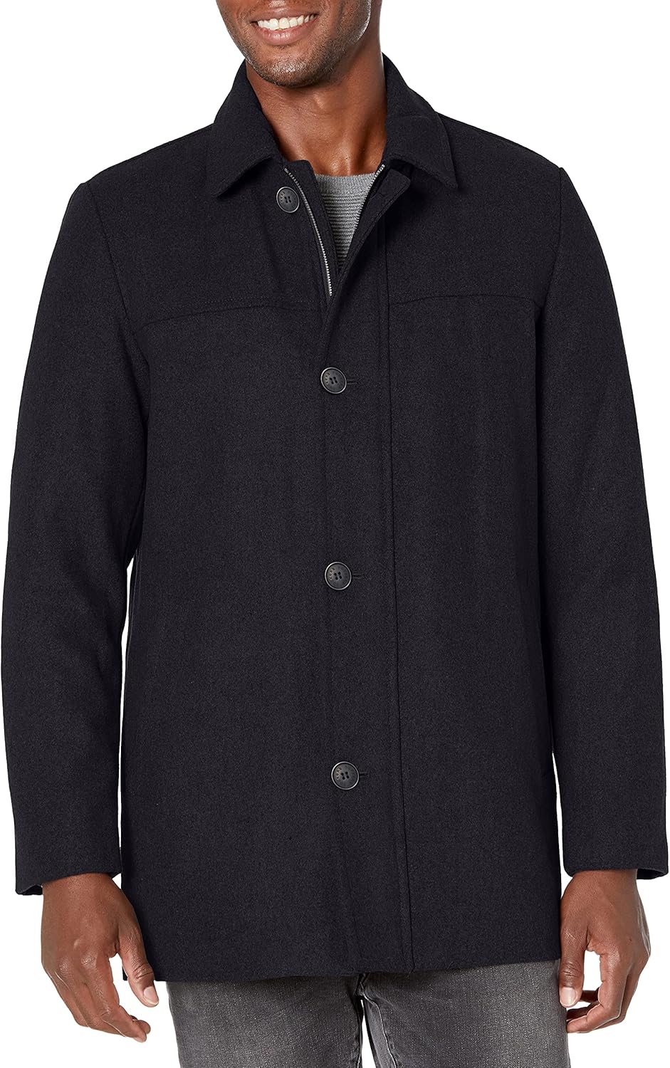 Dockers mens Weston Wool Blend Coat with Scarf for Style
