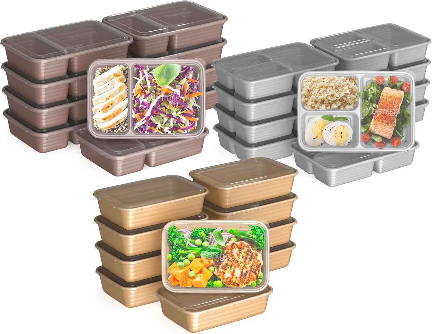 Bentgo Prep 60-Piece Meal Prep Kit - Durable & Reusable Containers