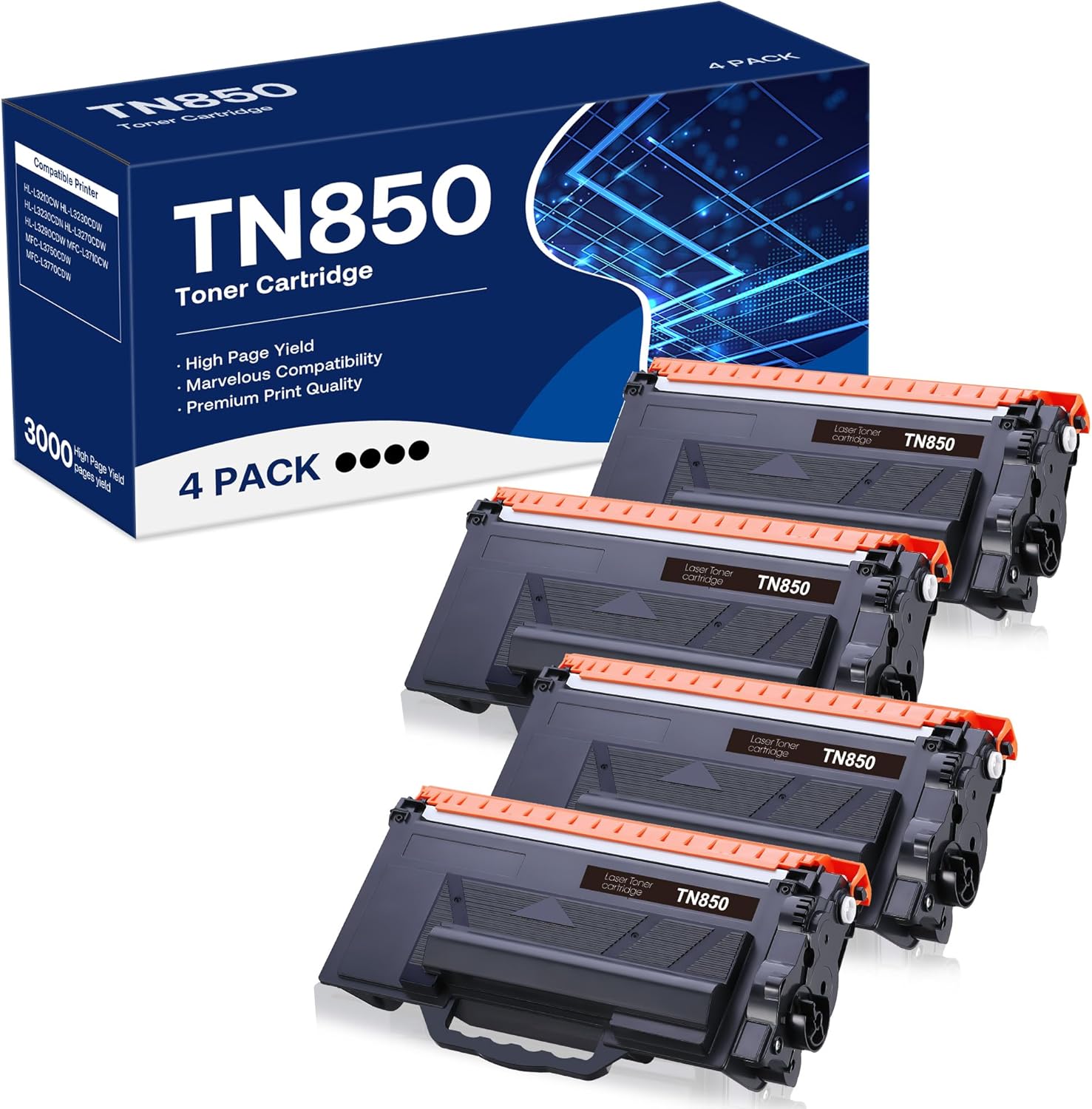 Compatible Toner Cartridge Replacement for Brother TN850 Series