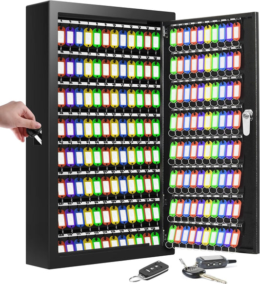 200 Keys Key Cabinet Lock Box for Secure Key Organization