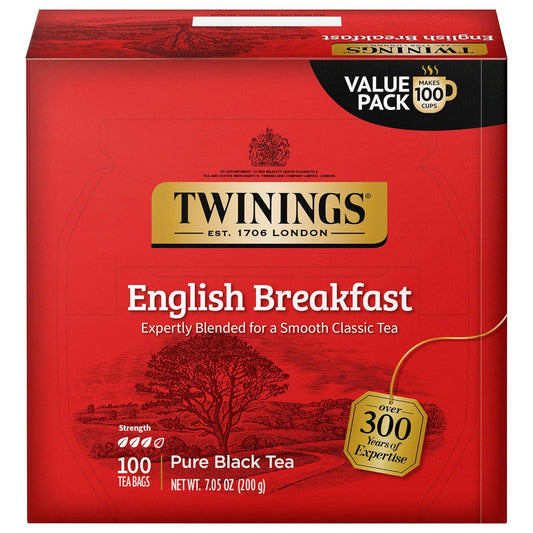 Twinings English Breakfast Tea: Smooth & Robust 100ct