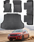 Car Floor Mats for Honda Civic 2006-2011 Sedan - All-Weather TPE Set