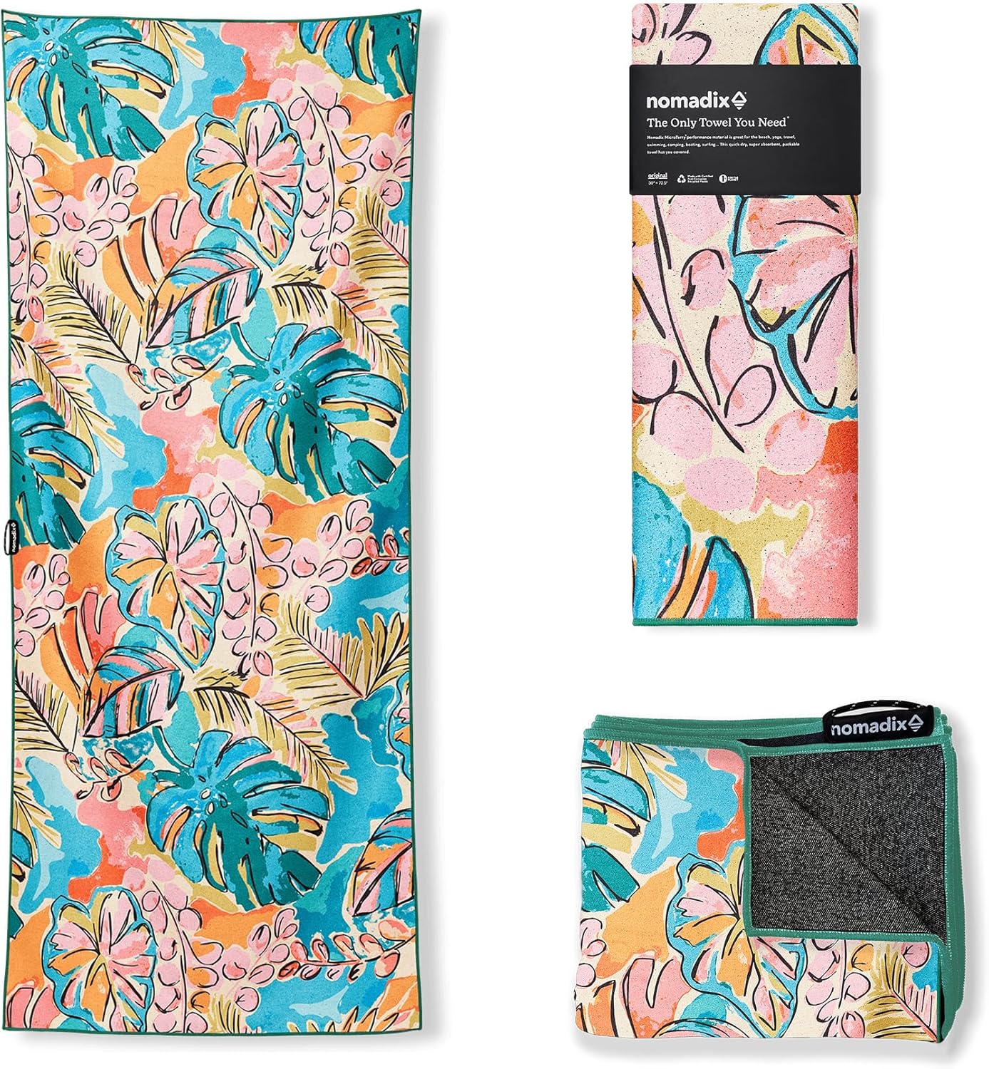 Nomadix Original Towel - Super Absorbent, Sand Resistant, Versatile