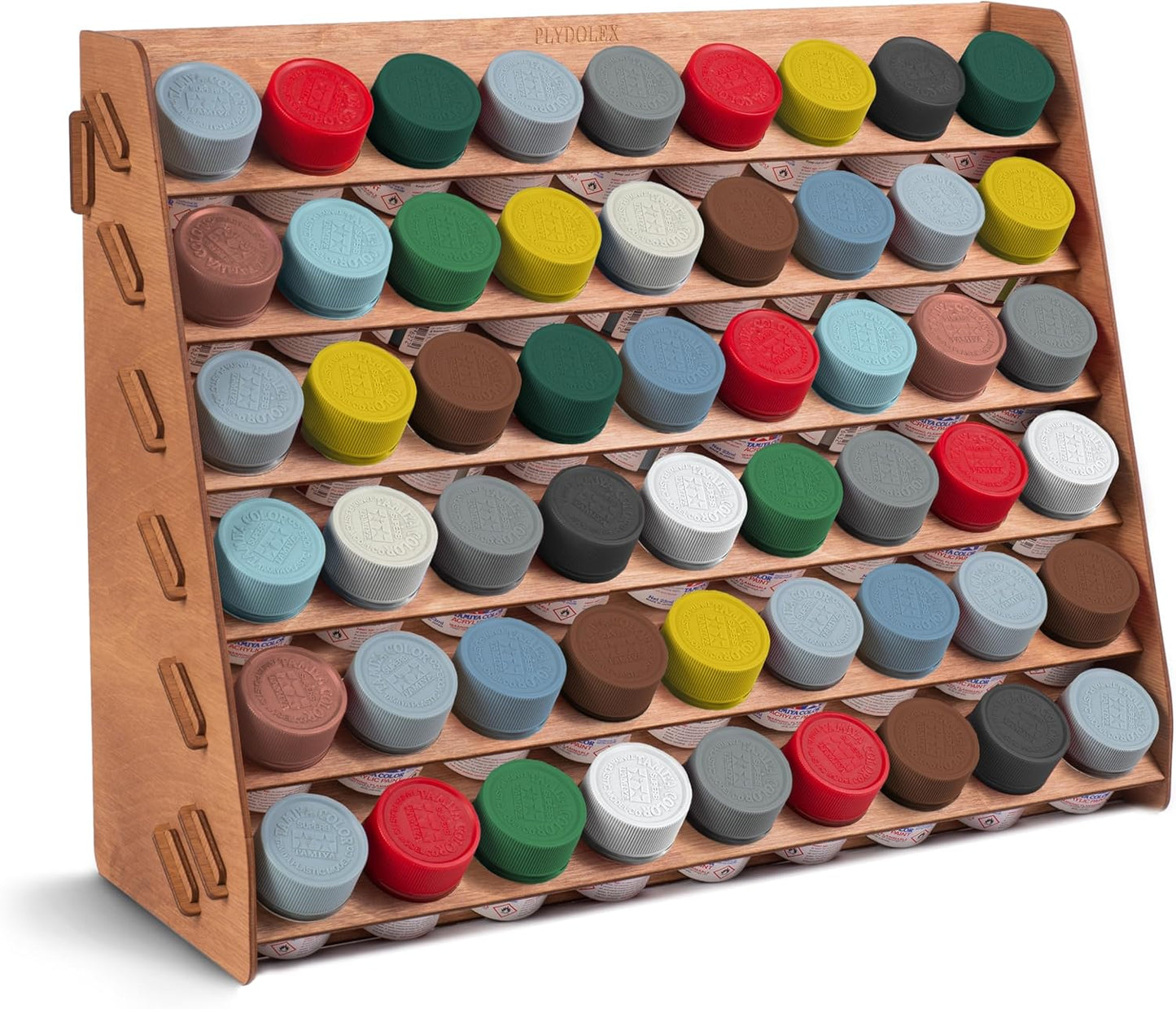 Plydolex Wooden Paint Organizer for Tamiya Paints and Miniatures