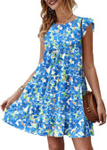 KIRUNDO Sleeveless Ruffle Babydoll Mini Dress - Flowy Summer Staple