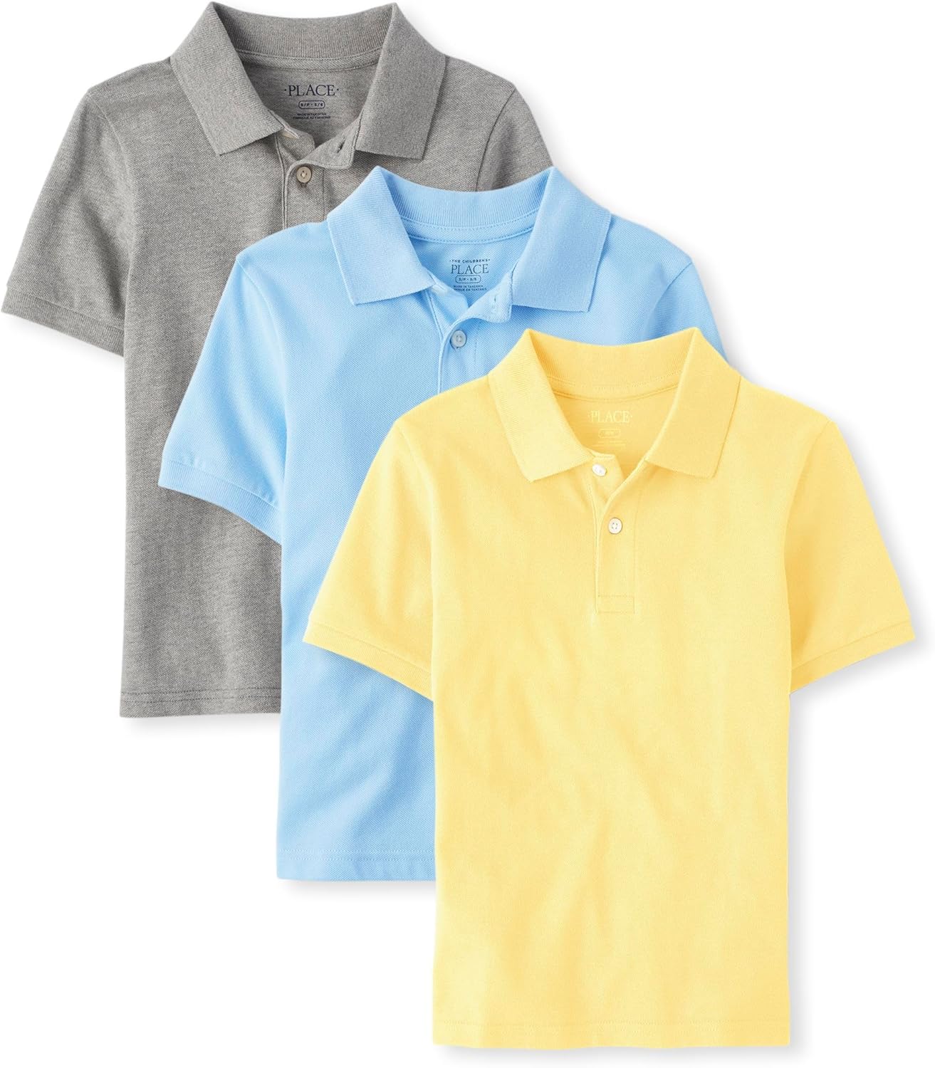 Boys Multipack Short Sleeve Pique Polo for Everyday Style
