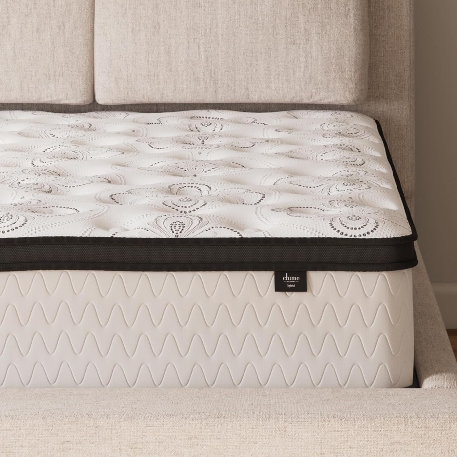 Chime Hybrid Twin 12in Mattress with Gel Memory Foam for Comfort