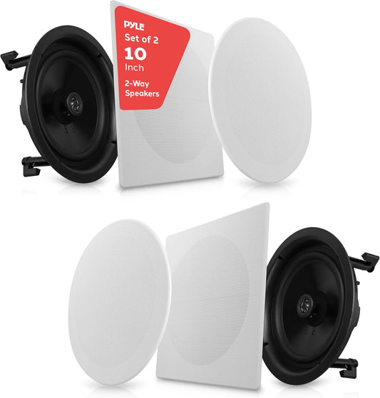 Pyle Flush Mount Speaker System 300W Stereo Sound