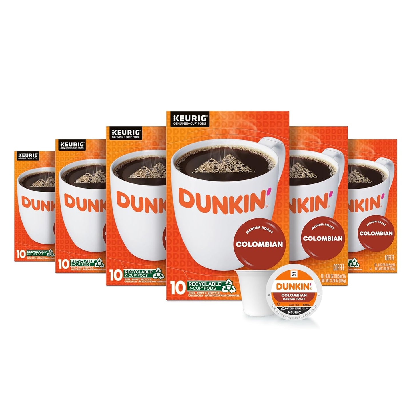 Dunkin Colombian Medium Roast Coffee Pods for Perfect Brews