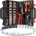 SOMELINE Crimp Tool Connector Kit - Ratcheting Crimper & 30 Connectors