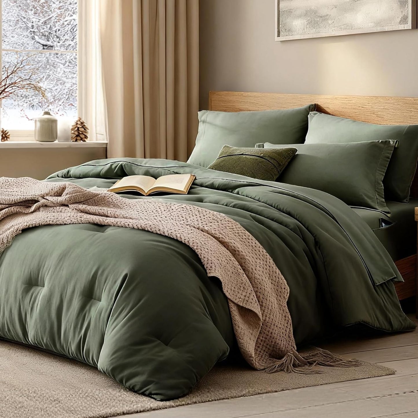 WRENSONGE Full Size Comforter Sets for Cozy All Season Comfort