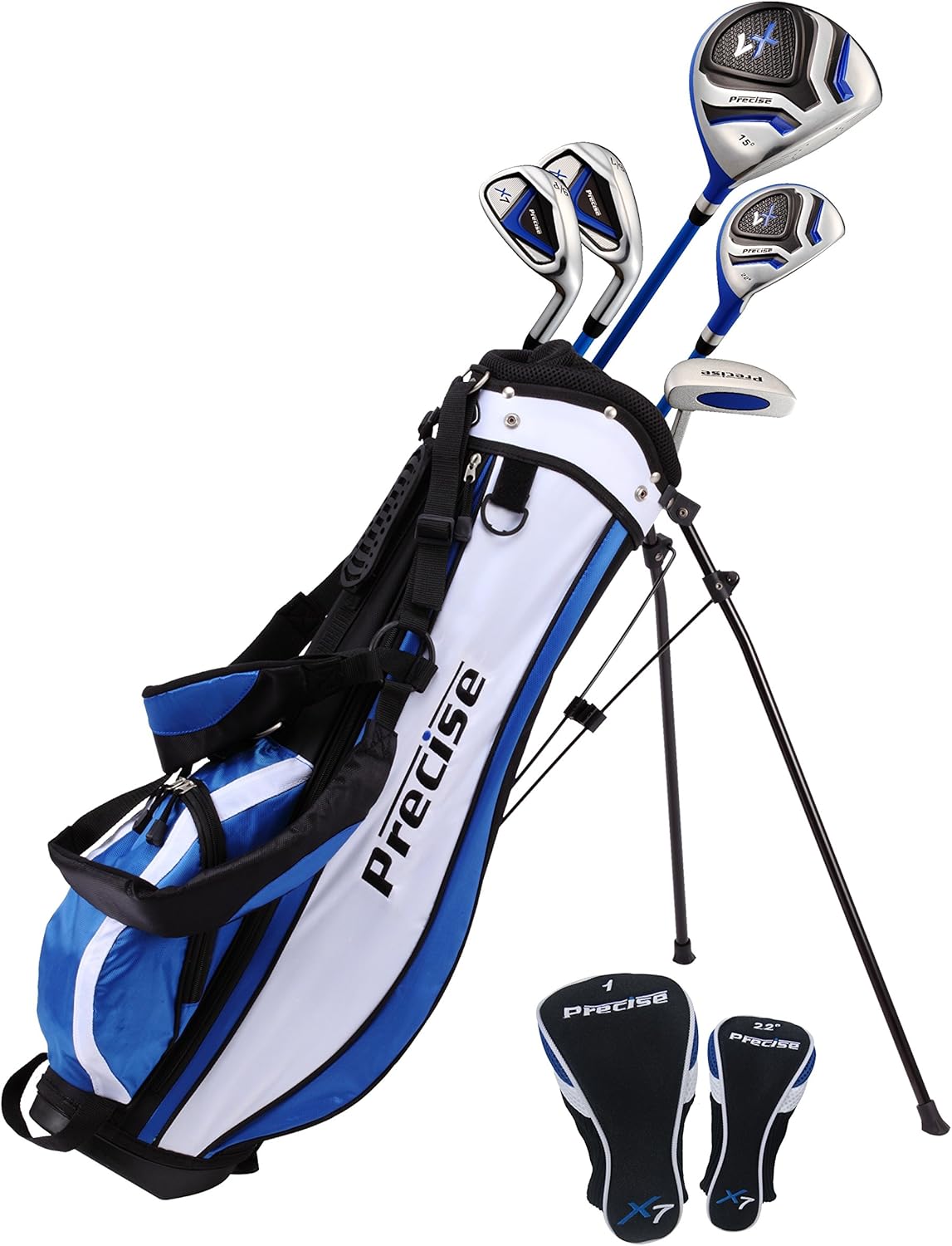 Precise X7 Kids Golf Clubs Set for Young Golfers Ages 3-12