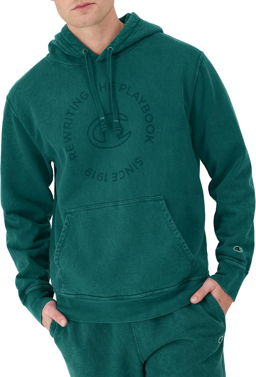 Champion Mineral Dye Graphic Hoodie - Cozy Fleece