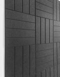 Felt Bulletin Board Tiles 12-Pack Black - Modern Wall Pinboard