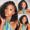 Deep Wave Headband Wig Human Hair 12in - Wear and Go Glueless