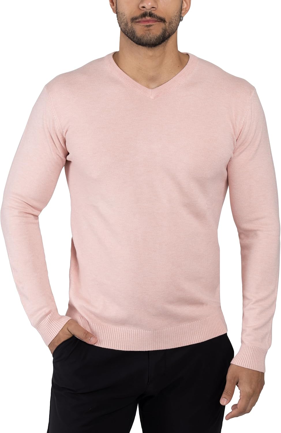 X RAY Mens V Neck Sweater: Stylish Slim Fit Pullover for All Occasions