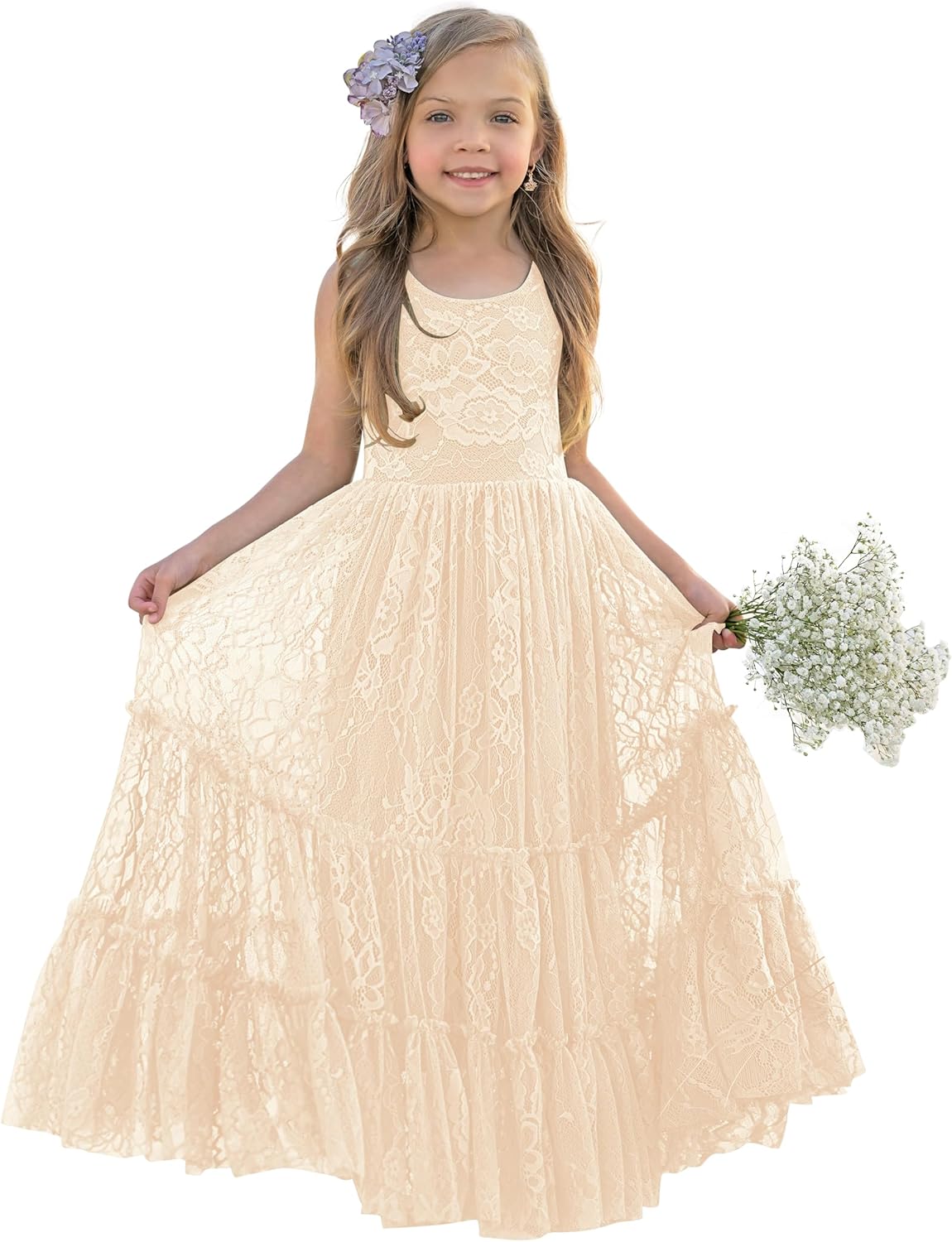 LalaMira Flower Girl Dress for Weddings and Parties