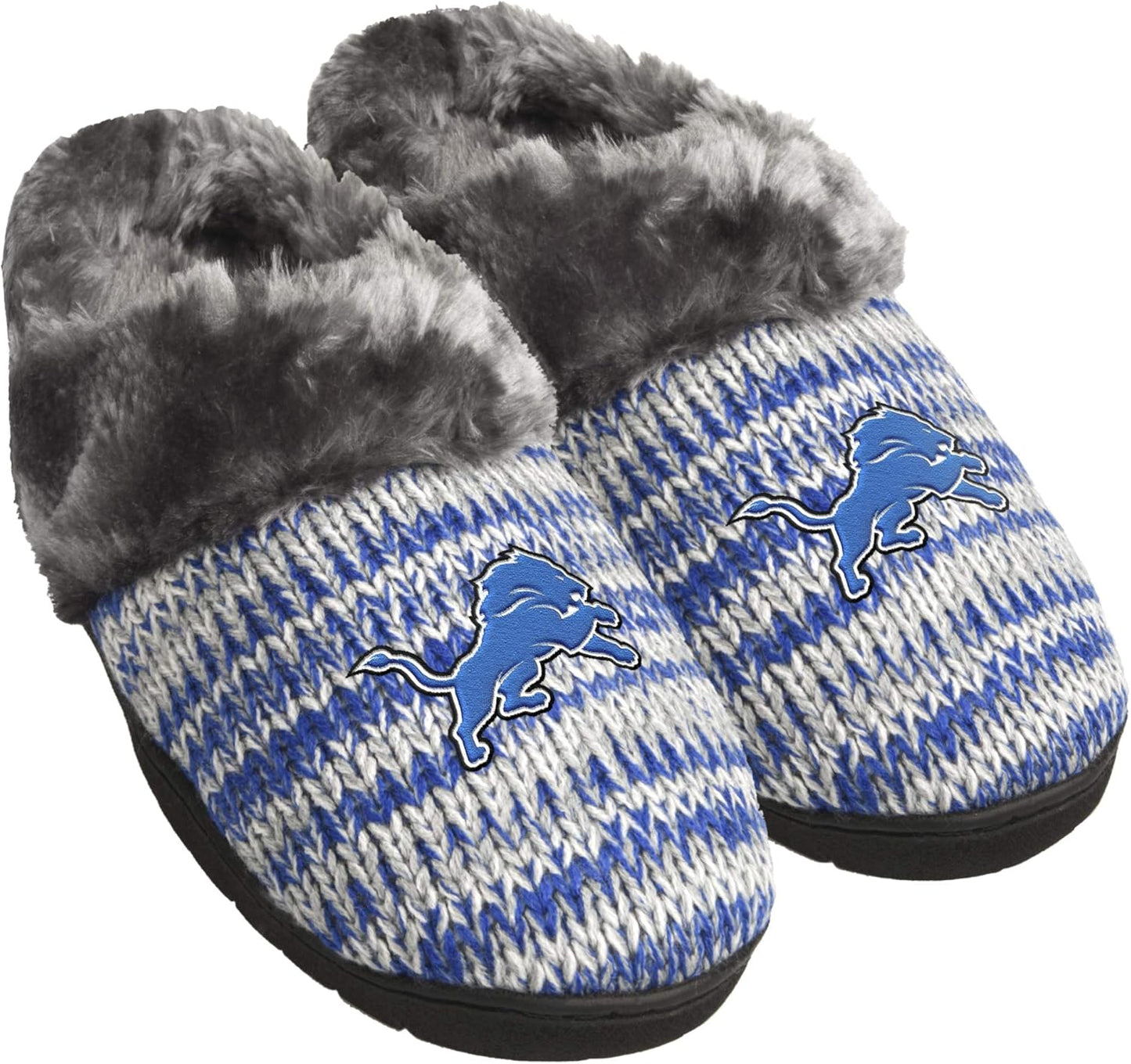 FOCO Womens NFL Team Logo Peak Slide Slippers for Comfort